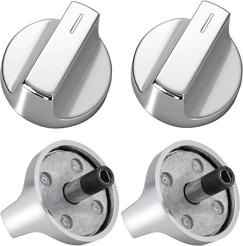 MAHOOK عبوة 4 من مقبض الموقد المعزز W11517334 مناسب لموقد الغاز من ويرلبول استبدالات مقابض W10850033، W11122869 متوافقة W11458842 - Image 1